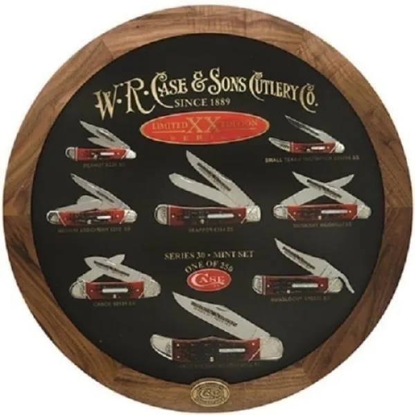 Case Lt Ed Xxx Red Bone Mint Set Knives 11628