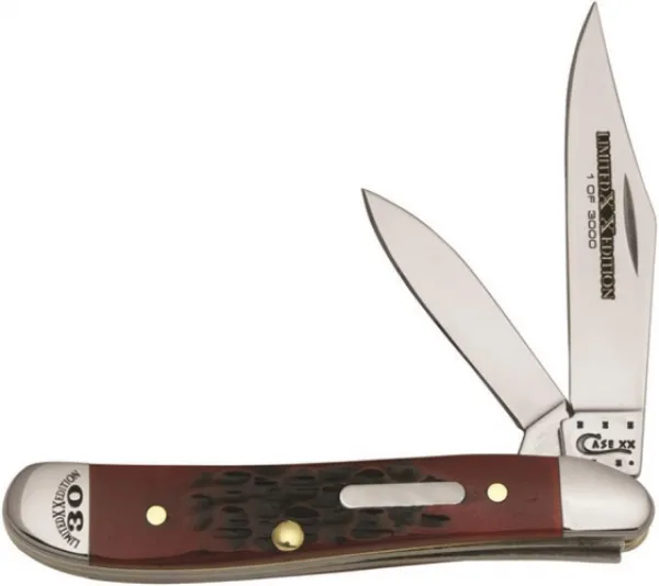 Case Lt Ed Xxx Red Bone Peanut Knives 11631