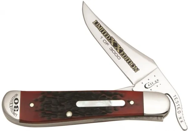 Case Lt Ed Xxx Red Bone Russlock Knives 11635