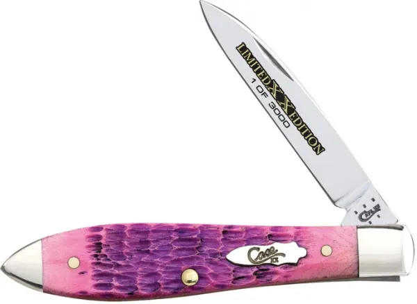 Case Limited XX Edition Series XXXII - Rogers Jig Cotton Candy Bone Tear Drop (TB61028 SS) Knives 11705