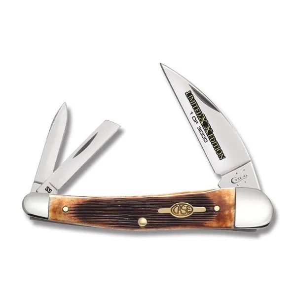 Case Limited XX Edition Series XXXIII Burnt Barnboard Brown Bone Seahorse Whittler (6355WH SS) Knives 11758