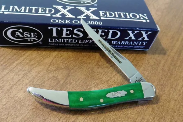 Case Lmt Ed Br Grn Bn Sm Tx Tthpick Knives 11763