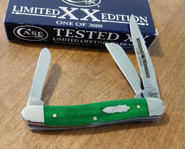 Case Lmt Ed Br Grn Bn Med Stockman Knives 11767