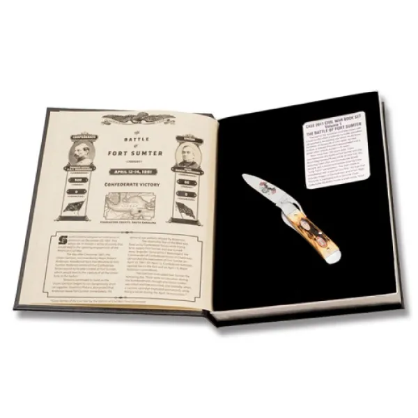 Case Cw Book Set Batt- Fort Sumter Knives 11863