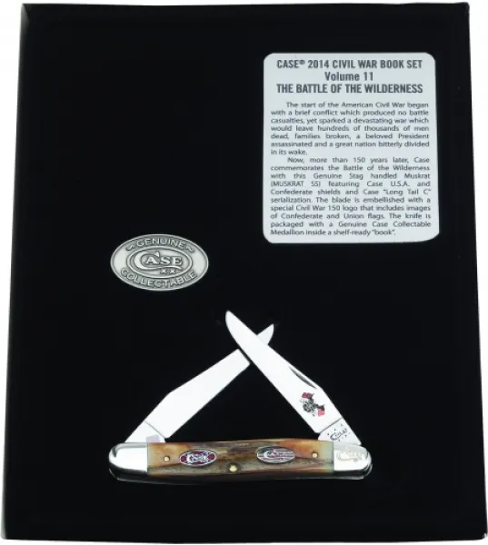 Case Bat Of Wilderness- Stag Musk Knives 11877