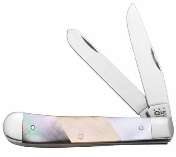 Case 11929 Black and Gold Mother of Pearl Trapper Knife