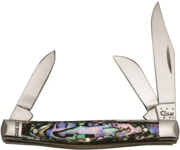 Case Abalone Med Stockman 8344 Knives 12008