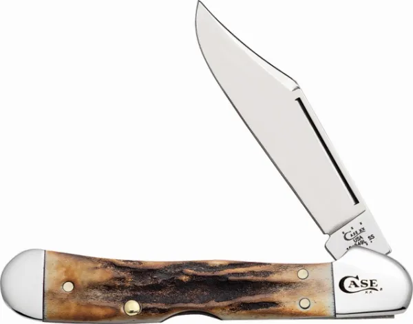 Case Prime Stag 51749L SS Mini CopperLock Knives 12389