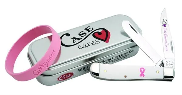 Case Cc Breast Cancer Mini Trapper Knives 12400