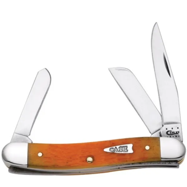 Case Med Stockman- Org Peel Bone Knives 12835