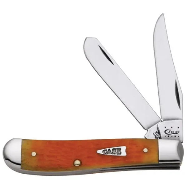 Case Mini Trapper- Orange Peel Bone Knives 12837