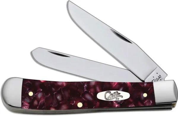 Case Cranberry Kirinite Trapper Knives 13270