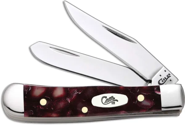 Case Sm Cranbry Kir Tiny Trapper Knives 13271