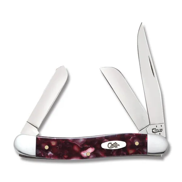 Case Cranbrry Kirinite Med Stockman Knives 13274