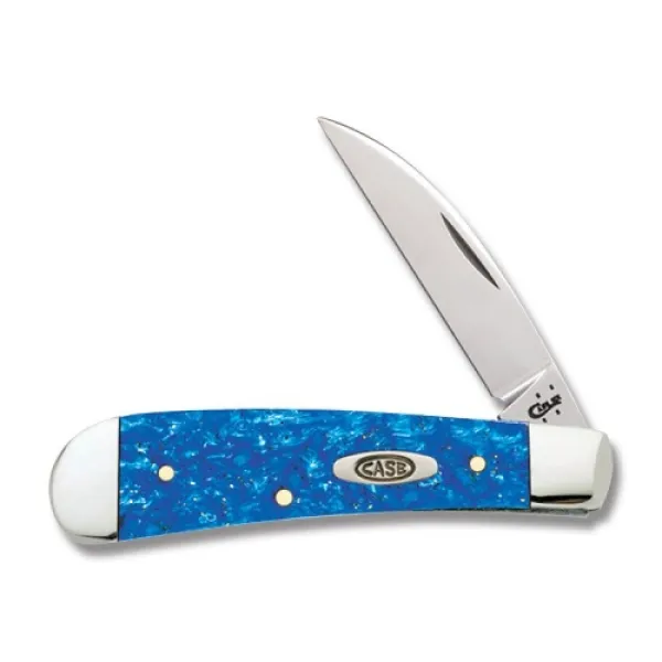 Case Blue Sparkl Kirinite-sway Back Knives 13534