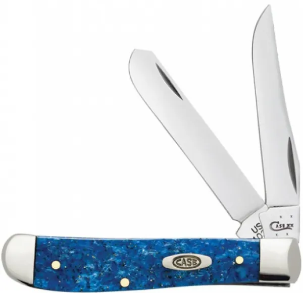 Case Blu Spkl Kirinite-mini Trapper Knives 13537