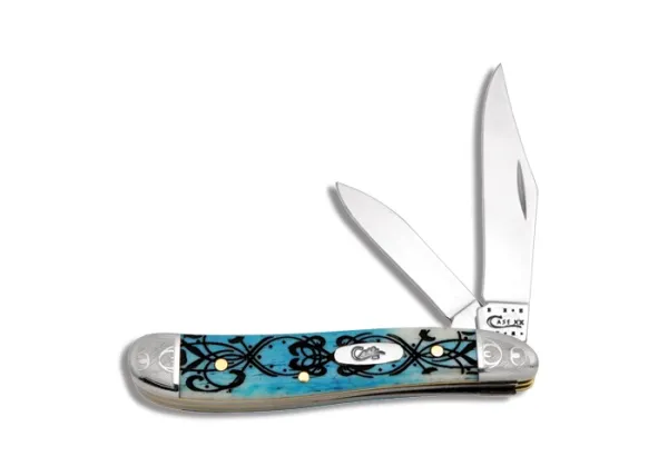 Case XX Caribbean Blue Kaleidoscope Peanut Knife 13581
