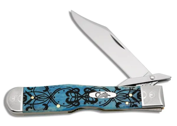 Case Kaleidoscope Blue Cheetah Knives 13584