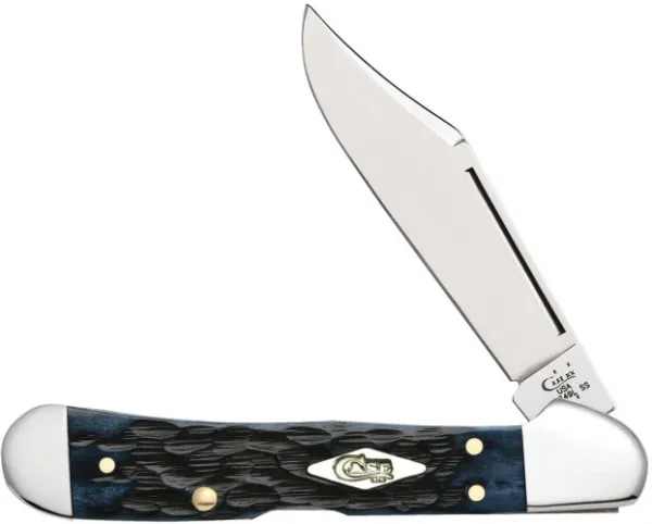 Case Hm Med Blue Bn Mini Copperlock Knives 13637