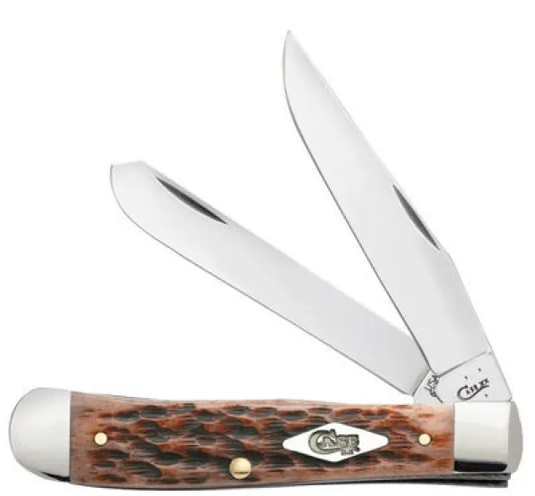 Case Harvest Mn Honey Brwn Trapper Knives 13639