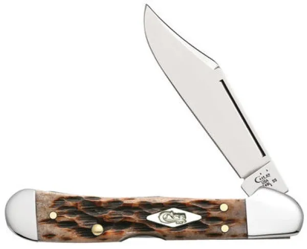 Case Hm Honey Brown Mini Copperlock Knives 13640