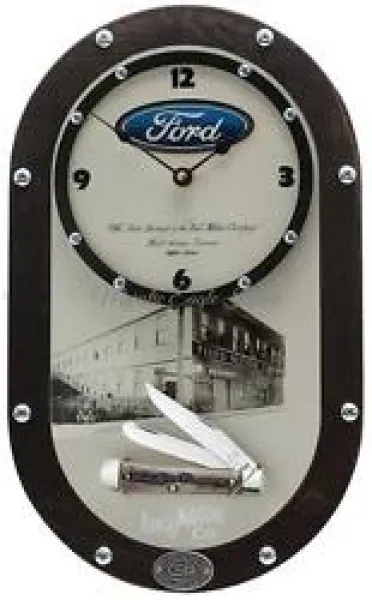 Case Ford Comm Clock Trapper -box Knives 14320