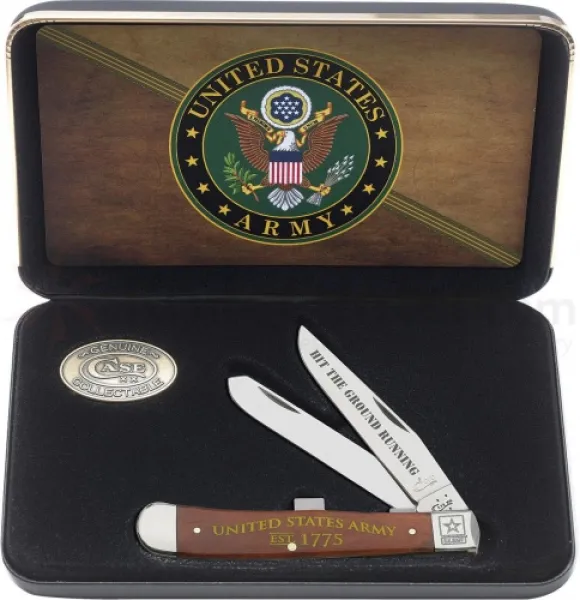 Case Army-chestnut Bn Trapper Knives 15007