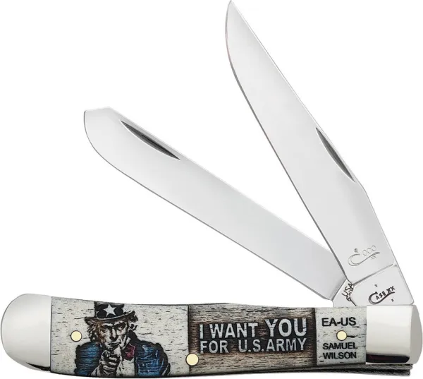 Case U.s.army Nat Bn Trapper-comm Knives 15011