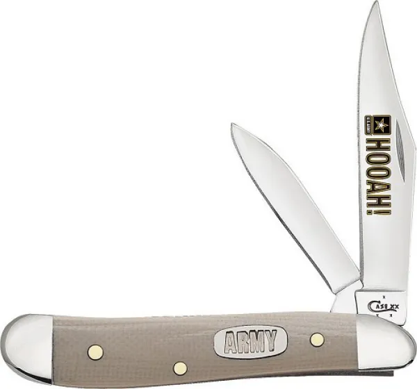 Case U.s.army Tan G-10 Peanut Knives 15016