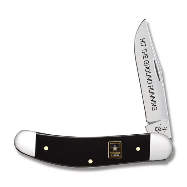Case Army-sm Blk Synthetic Sowbelly Knives 15019