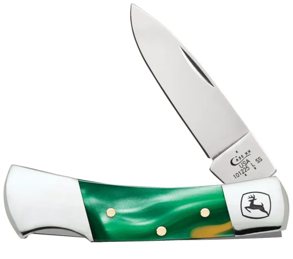 Case Jd Gr &yelkir Swirl Lockback Knives 15757
