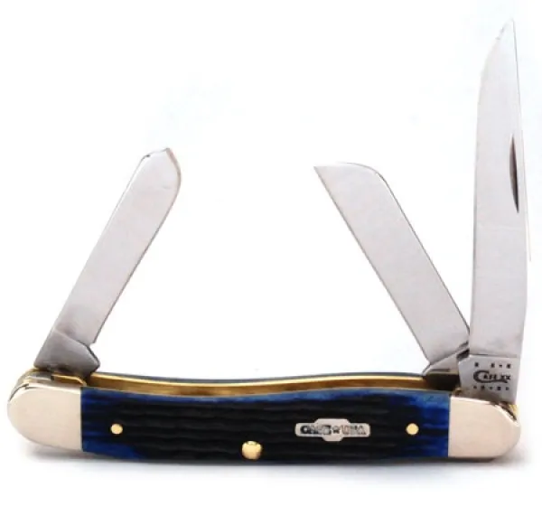 Case Blue Bone Stockman Gift Tin Knives 16052