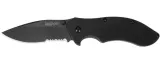 Kershaw Clash Black Knife W/ Partially Serrated Blade 1605CKTST