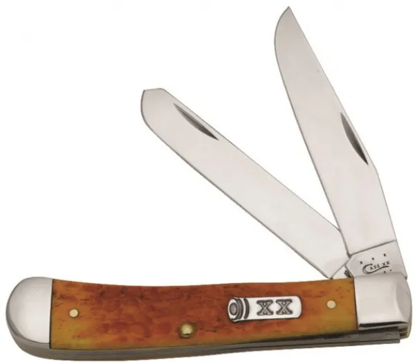 Case Persimmon Orange Trapper Knives 16061