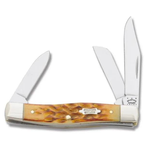 Case Brnt Goldenrod Medium Stockman Knives 16094