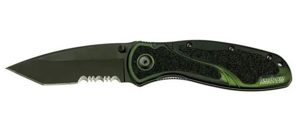 Kershaw Blur Tanto Blk-grn Smoke Ser knives 1670BGTST