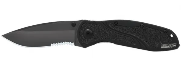 Kershaw Blur Glass Breaker Black Knife 1670GBBLT