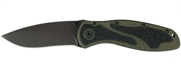 Kershaw Blur Olive Drab Knife W- Black Blade 1670OLBLK
