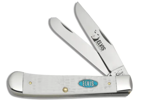 Case Elvis Jigged White Syn Trapper Knives 17512