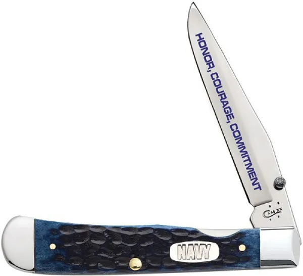 Case Us Navy-navy Bl Bn Trapperlock Knives 17705