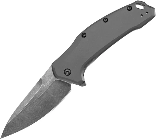Kershaw Link Gry Alum Blackwash knives 1776GRYBW