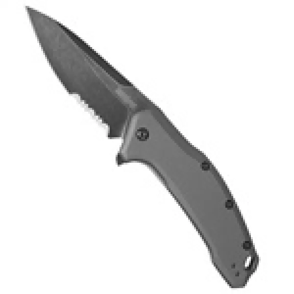 Kershaw Link Serrated Blackwash knives 1776GRYBWST