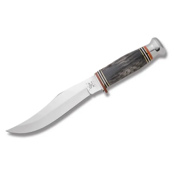 Case Buffalo Horn Hunter (BH81-6 SS) w-Leather Sheath Knives 17910