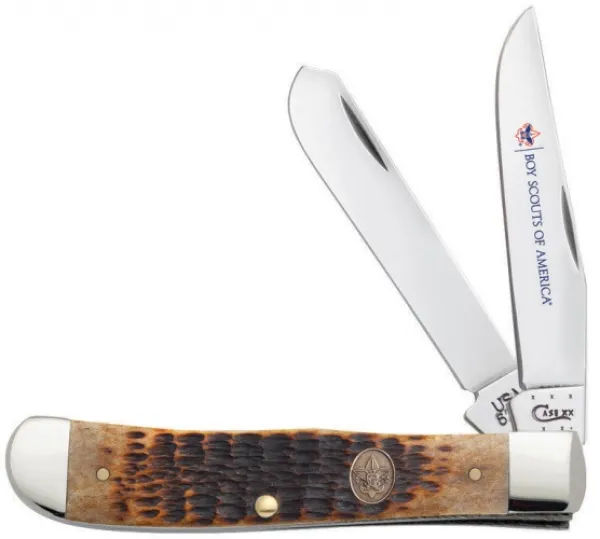 Case Bsa Antique Bone Trapper Knives 18031