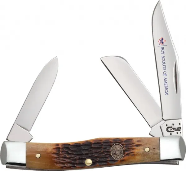Case Bsa Antique Bone Med Stockman Knives 18034