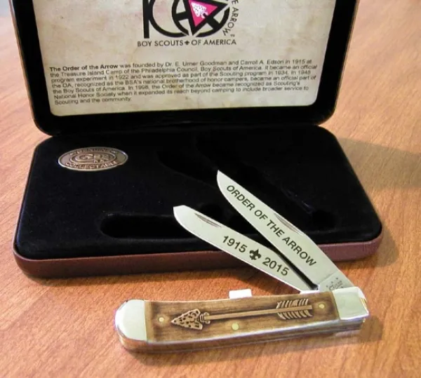 Case Bsa Order Of The Arrow Trap Knives 18040