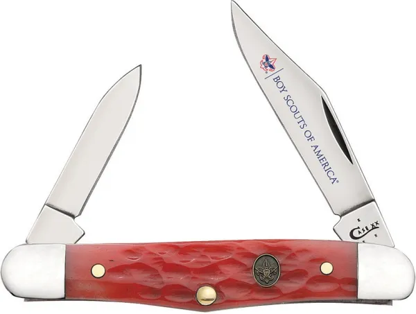 Case Bsa Gift Tin-drk Rd Hlf Whitlr Knives 18041