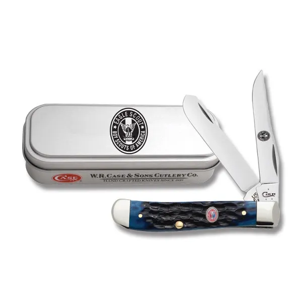 Case Bsa Eagle-blue Bn Mini Trapper Knives 18044