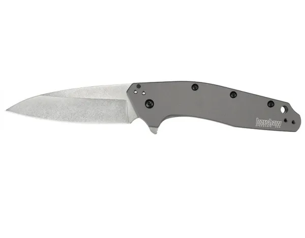 Kershaw Dividend Gray Al Stonewash knives 1812GRY