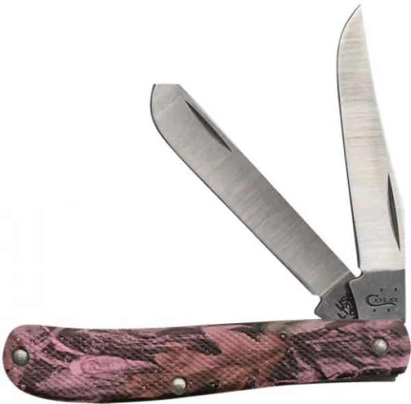 Case Pink Camo Case Caliber® - Lightweight Synthetic Mini Trapper (LT207 SS) Knives 18302